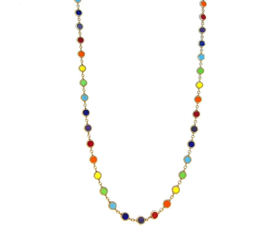 Limited Edition 14 kt Confetti necklace
