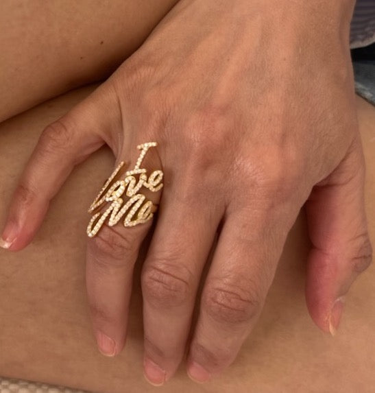 I LOVE ME RING 18 KT