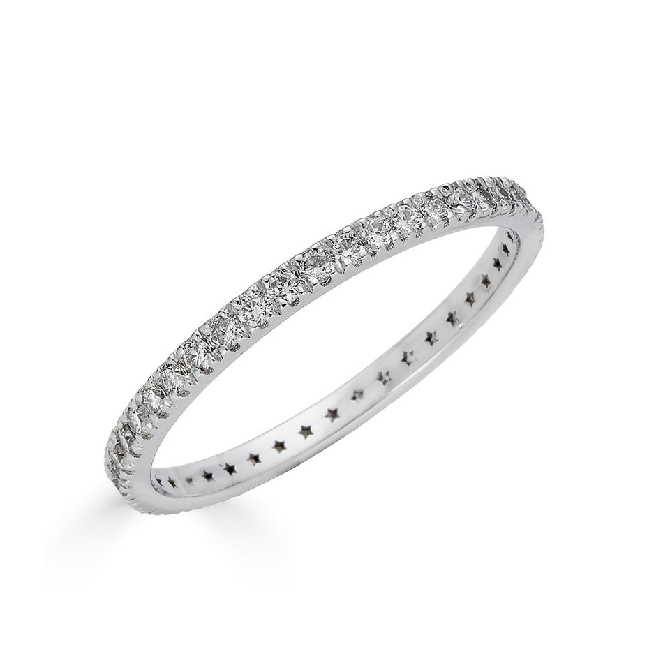 ML White Diamond Full Eternity Band