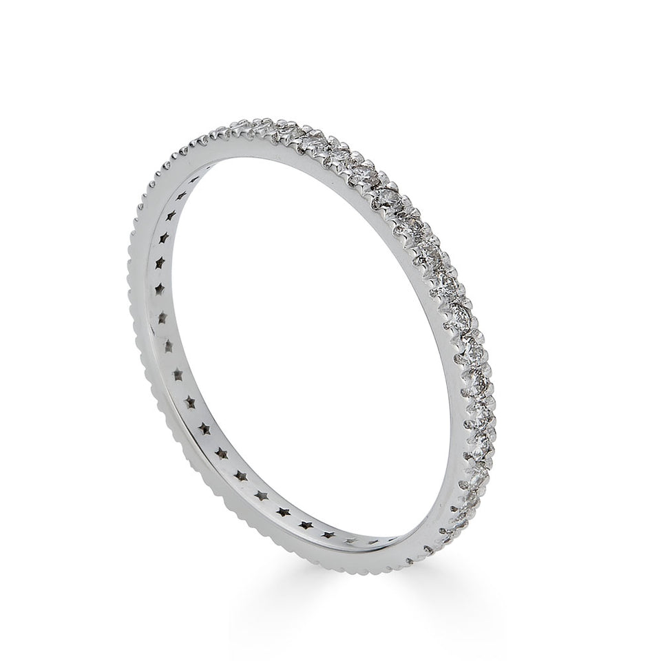 ML White Diamond Full Eternity Band
