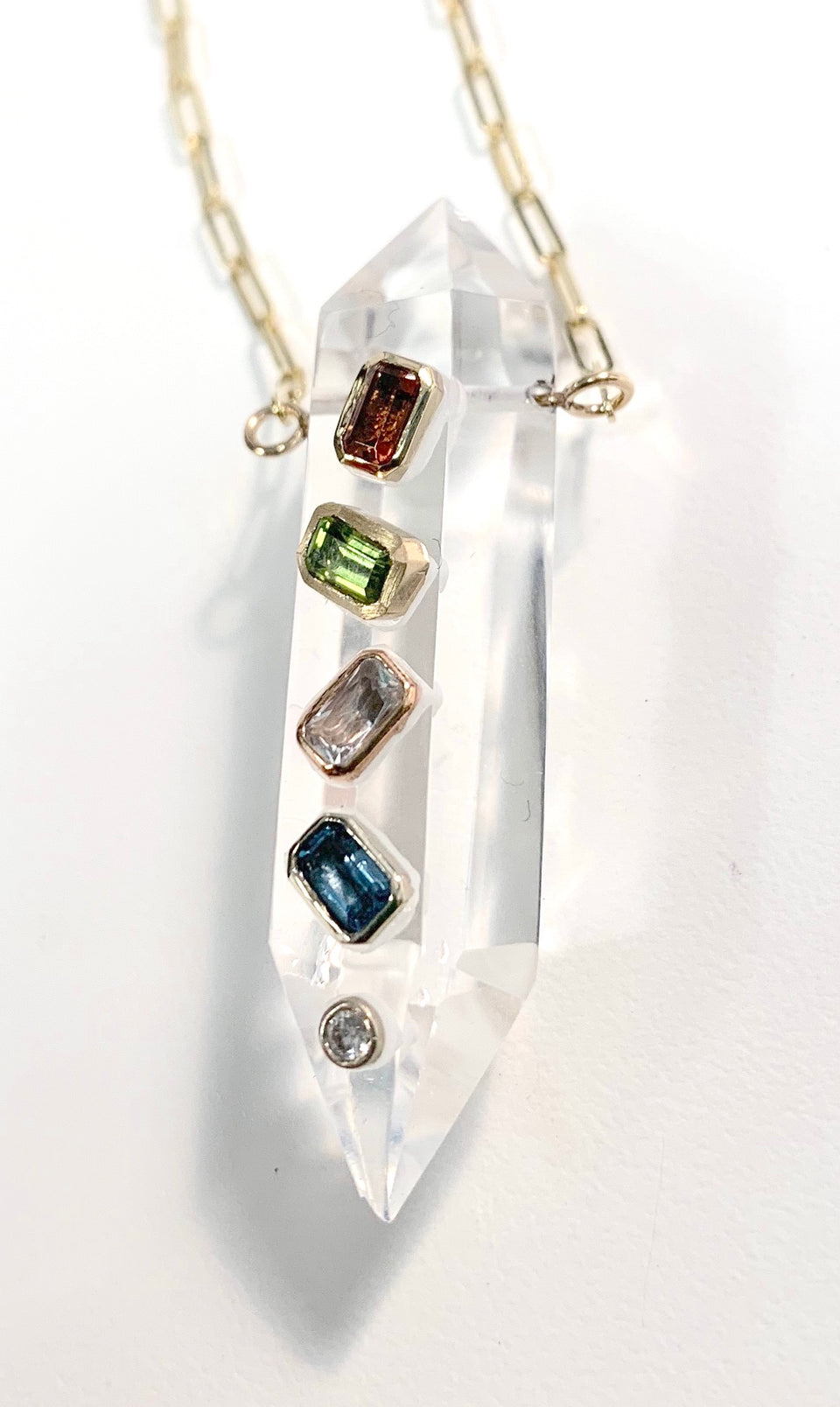Power Crystal Confetti Necklace