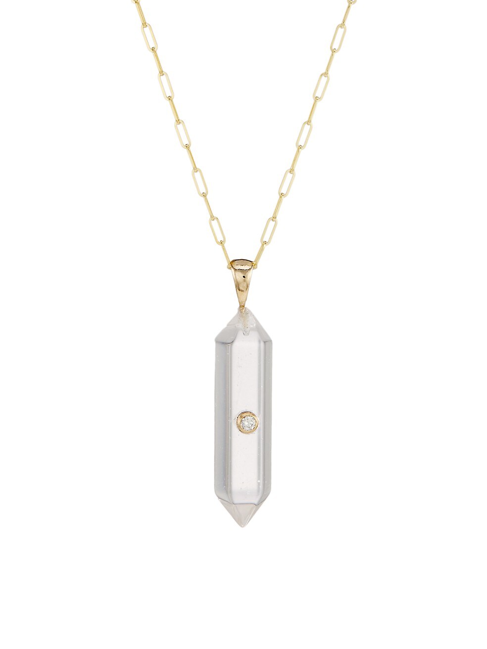 Power Crystal mini 1 point diamond necklace – MCKENZIE LIAUTAUD