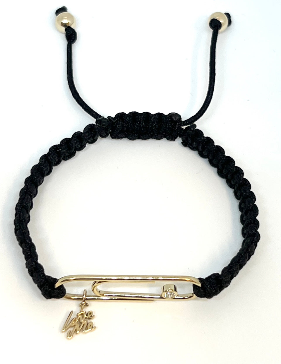 I Love Me Diamond Accent friendship bracelet