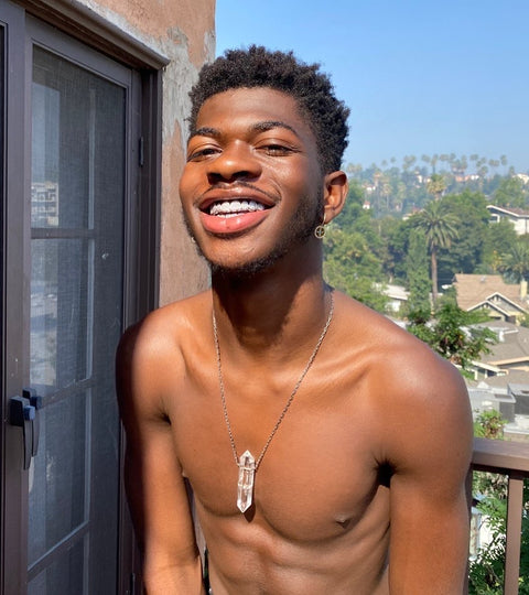 Lil Nas shares a Sunday Selfie in the Good Energy Necklace