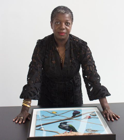 Thelma Golden wearing McKenzie Liautaud Jewelry