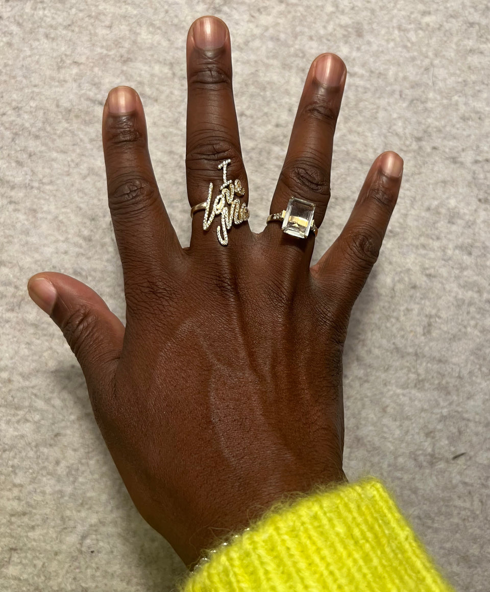 I LOVE ME RING 18 KT