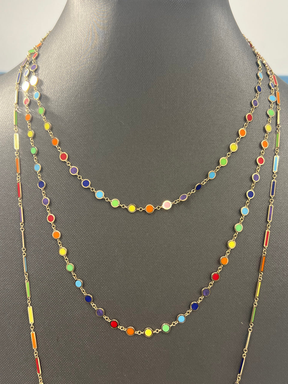 Limited Edition 14 kt Confetti necklace