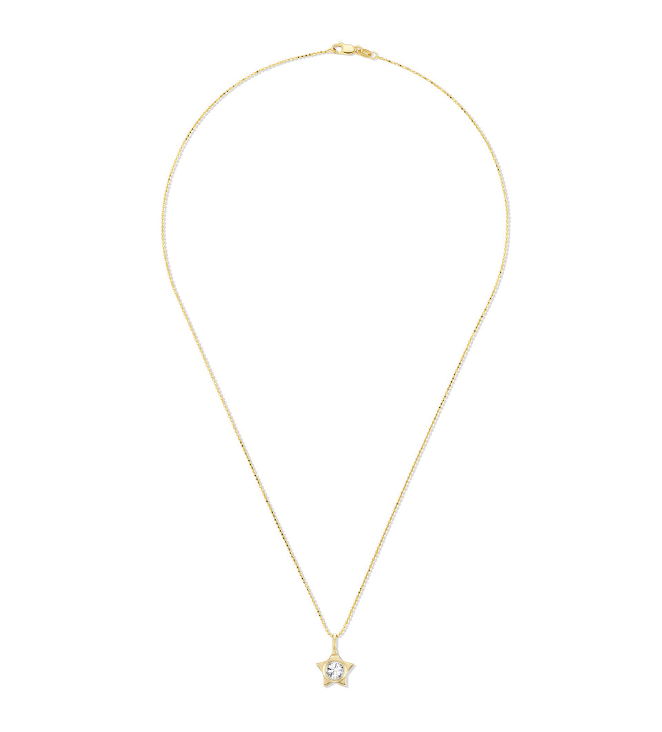 Star shine Necklace - Reverse set diamond