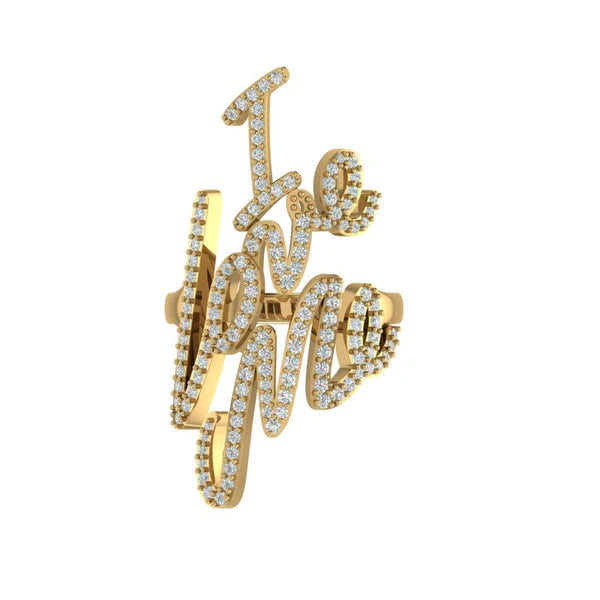 I LOVE ME RING 18 KT