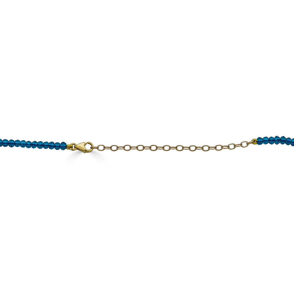 Imani Apatite Diamond Accent Crystal Necklace
