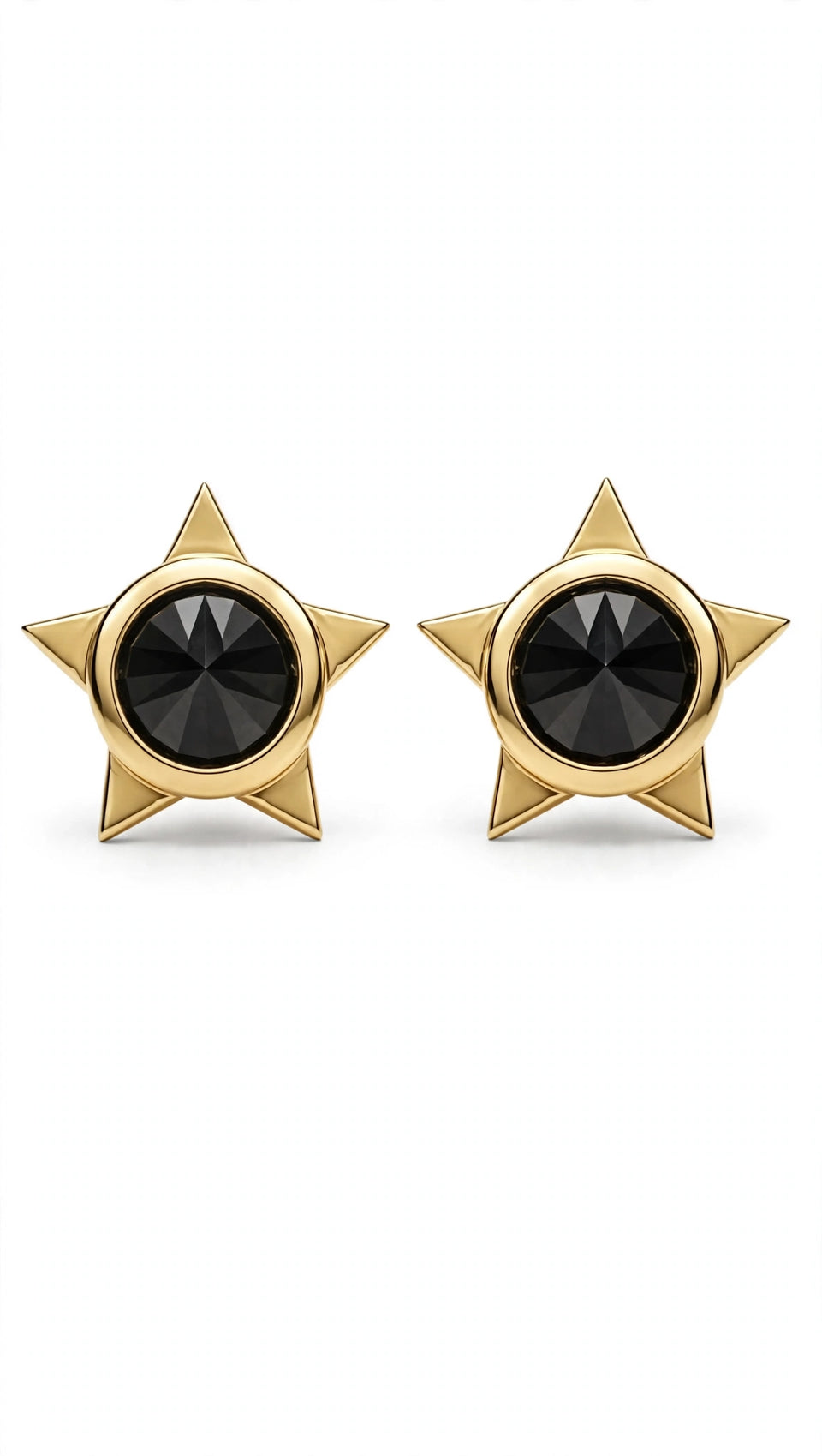 Starshine Earrings - Reverse Set Black Diamond