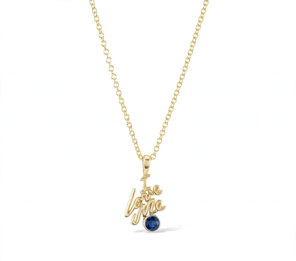 I Love Me Mini Diamond Solitaire Necklace