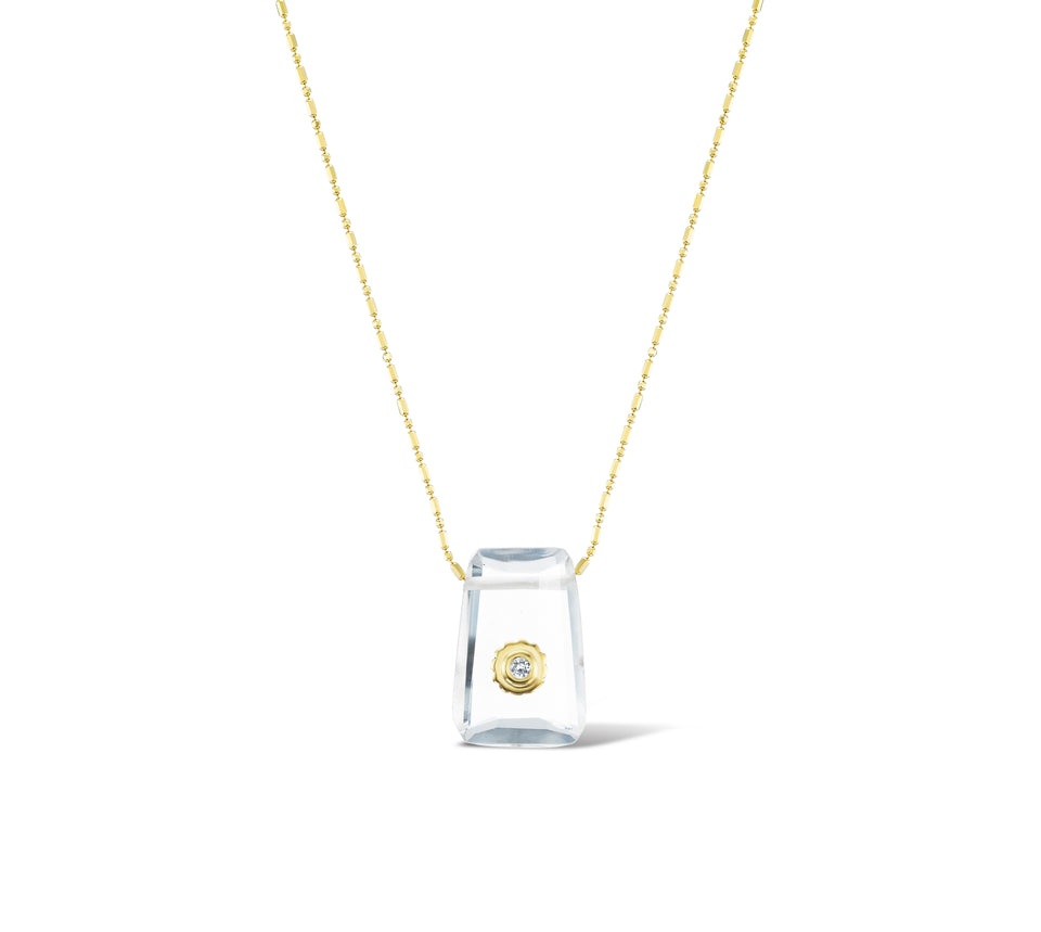 Solar Daisy Power Crystal Necklace