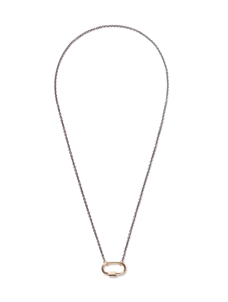 14 kt Gold Power Lock Necklace