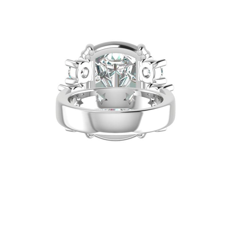 Power Crystal 6 Point Diamond Ring