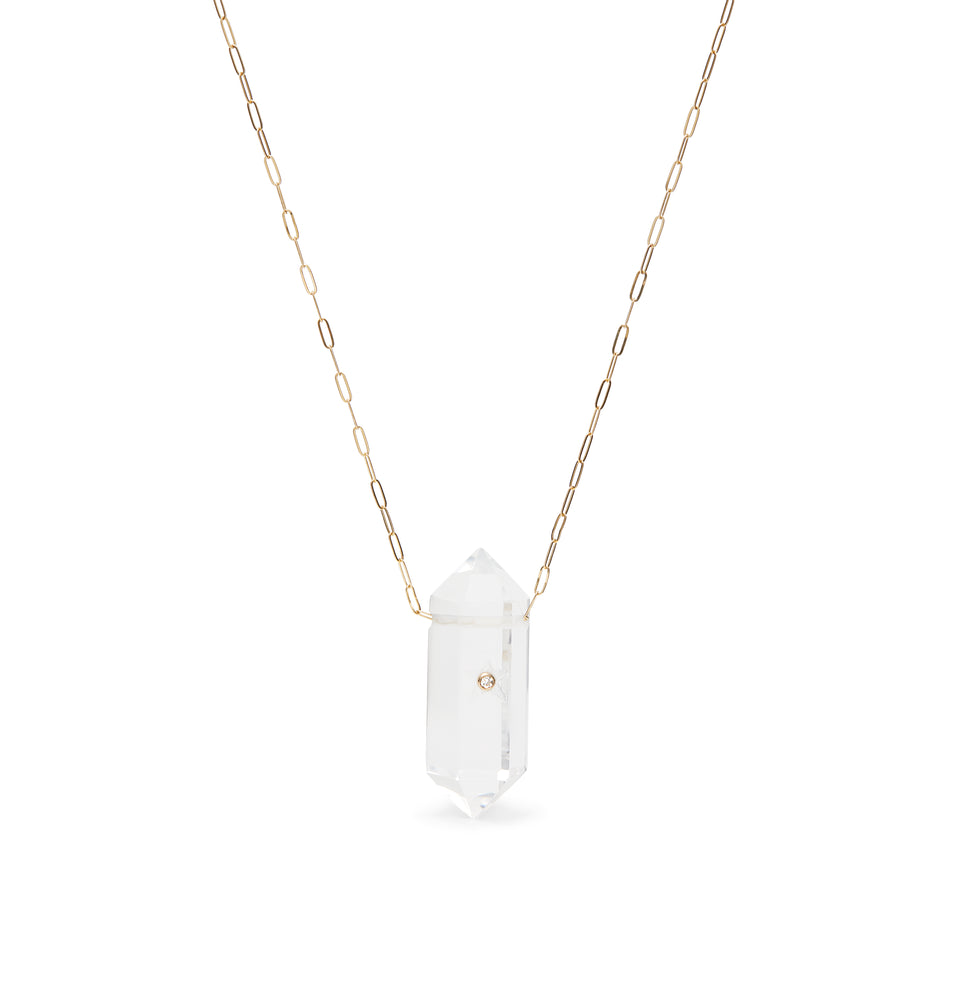 Rock Crystal Laura ADMK Necklace I Stunning Jewelry – ADMK Jewelry